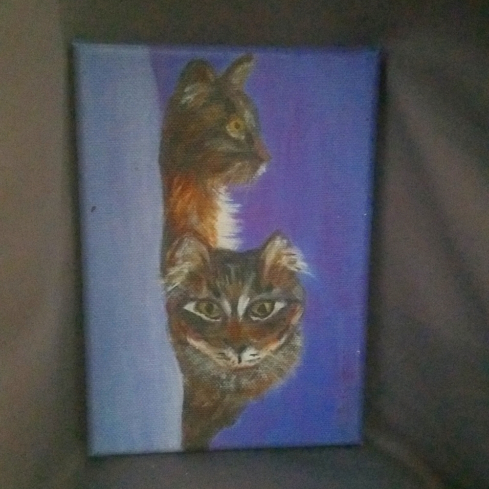 Cat painting ( two cats)